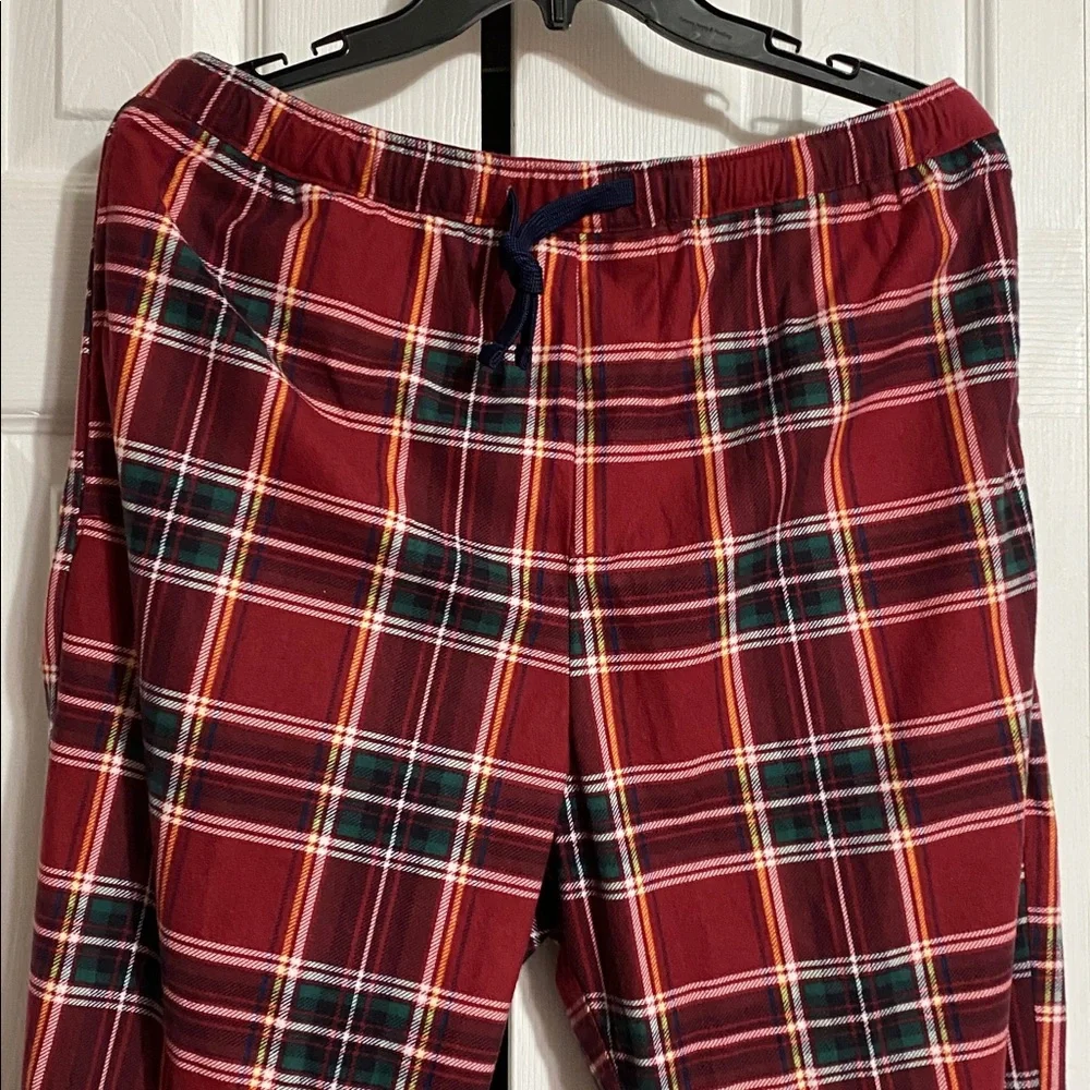 Tailor vintage NWT plaid pajama pants & Serra dusty orange SLEEP top LARGE - Picture 3 of 15